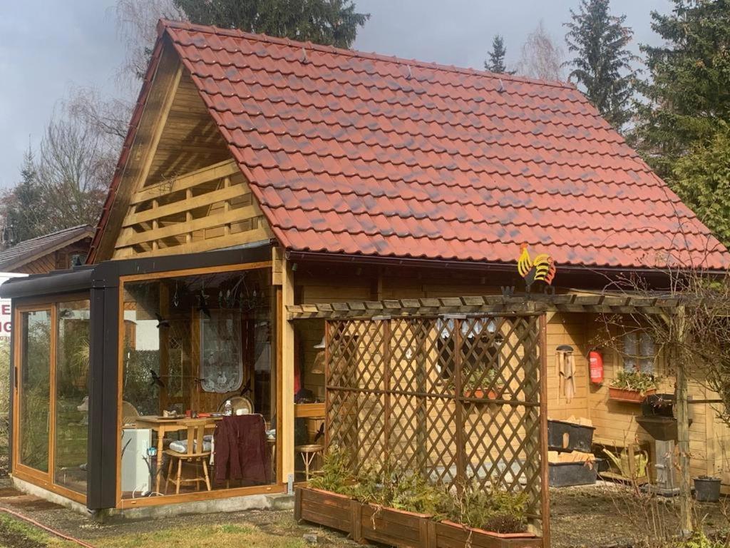 Holzhaus Mit Direktem Wasserzugang In Berlin-Koepenick Exteriör bild